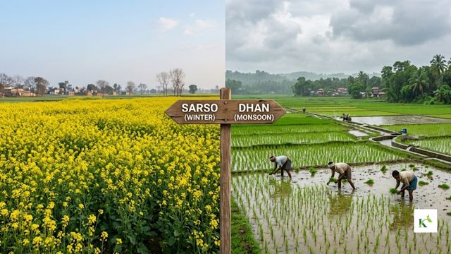 Sarso & Dhan Field under different climate